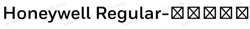 Honeywell Regular字体转换